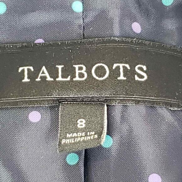 Talbots Blazer Women's Wool Long Sleeve Lined Jacket Blue Teal Size 8 - Picture 7 of 9